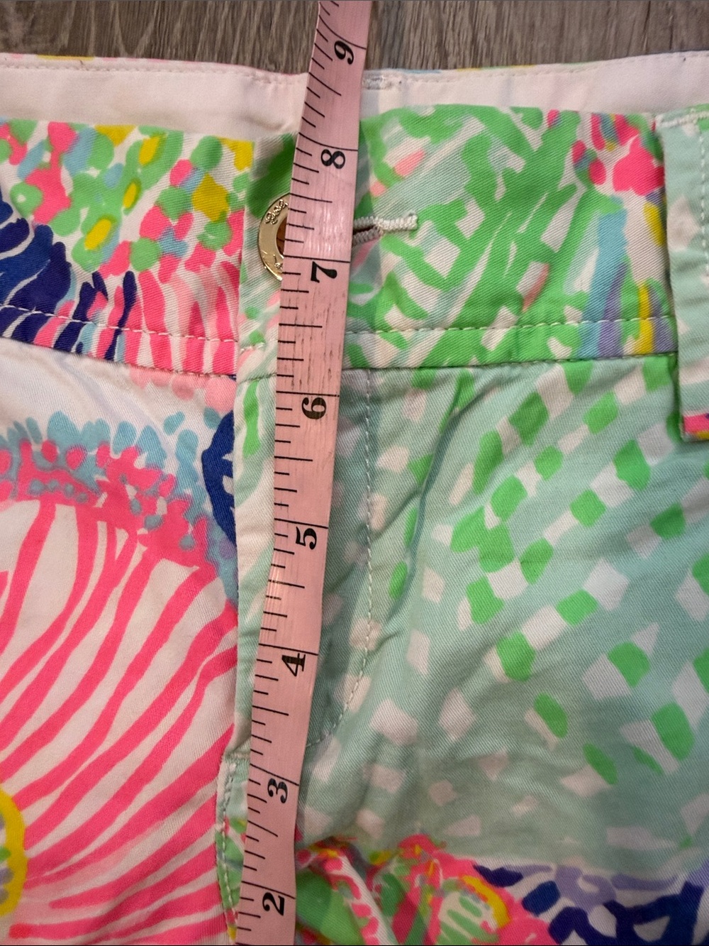 Lilly Pulitzer Sz 6 The Callahan Casual Summer Vibrant Multicolor Women’s Shorts - Picture 4 of 8
